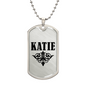 Katie v01a - Luxury Dog Tag Necklace