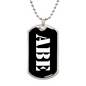 Abe v3 - Luxury Dog Tag Necklace