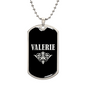 Valerie v02a - Luxury Dog Tag Necklace