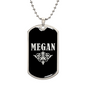 Megan v02a - Luxury Dog Tag Necklace