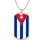 Cuban Flag - Luxury Dog Tag Necklace