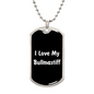 Love My Bullmastiff v6 - Luxury Dog Tag Necklace