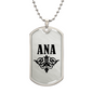 Ana v01a - Luxury Dog Tag Necklace