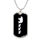 Mama Bear With 3 Cubs v3 - Luxury Dog Tag Necklace