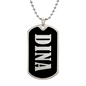 Dina v02 - Luxury Dog Tag Necklace