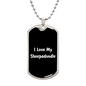 Love My Sheepadoodle v6 - Luxury Dog Tag Necklace
