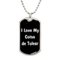 Love My Coton de Tulear v6 - Luxury Dog Tag Necklace