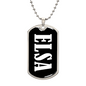 Elsa v03 - Luxury Dog Tag Necklace