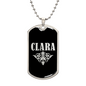 Clara v02a - Luxury Dog Tag Necklace