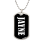 Jayne v03 - Luxury Dog Tag Necklace