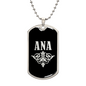 Ana v02a - Luxury Dog Tag Necklace