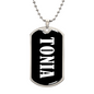 Tonia v03 - Luxury Dog Tag Necklace