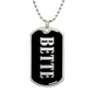 Bette v02 - Luxury Dog Tag Necklace