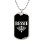 Bessie v02a - Luxury Dog Tag Necklace