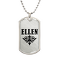 Ellen v01a - Luxury Dog Tag Necklace