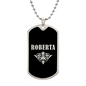Roberta v02a - Luxury Dog Tag Necklace