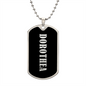 Dorothea v02 - Luxury Dog Tag Necklace