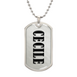 Cecile v01 - Luxury Dog Tag Necklace