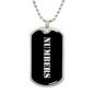 Numbers v3 - Luxury Dog Tag Necklace