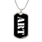Art v3 - Luxury Dog Tag Necklace