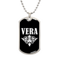Vera v03a - Luxury Dog Tag Necklace