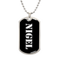 Nigel v3 - Luxury Dog Tag Necklace
