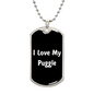 Love My Puggle v6 - Luxury Dog Tag Necklace