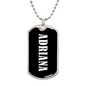 Adriana v03 - Luxury Dog Tag Necklace