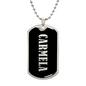 Carmela v02 - Luxury Dog Tag Necklace