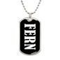 Fern v03 - Luxury Dog Tag Necklace