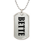 Bette v01 - Luxury Dog Tag Necklace