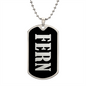 Fern v02 - Luxury Dog Tag Necklace