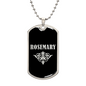 Rosemary v02a - Luxury Dog Tag Necklace