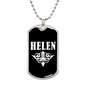 Helen v03a - Luxury Dog Tag Necklace