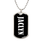 Jaclyn v03 - Luxury Dog Tag Necklace