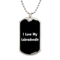 Love My Labradoodle v6 - Luxury Dog Tag Necklace