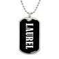 Laurel v03 - Luxury Dog Tag Necklace