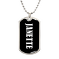 Janette v03 - Luxury Dog Tag Necklace