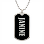 Janine v02 - Luxury Dog Tag Necklace