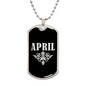 April v02a - Luxury Dog Tag Necklace
