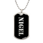 Nigel v2 - Luxury Dog Tag Necklace