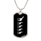 Mama Giraffe With 4 Calves v3 - Luxury Dog Tag Necklace