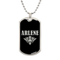 Arlene v02a - Luxury Dog Tag Necklace