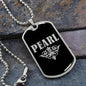 Pearl v02a - Luxury Dog Tag Necklace