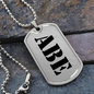 Abe - Luxury Dog Tag Necklace