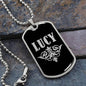Lucy v02a - Luxury Dog Tag Necklace