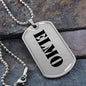 Elmo - Luxury Dog Tag Necklace