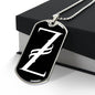 Initial Z v001-23 - Luxury Dog Tag Necklace