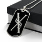 Initial X v001-22 - Luxury Dog Tag Necklace