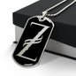 Initial Z v001-22 - Luxury Dog Tag Necklace